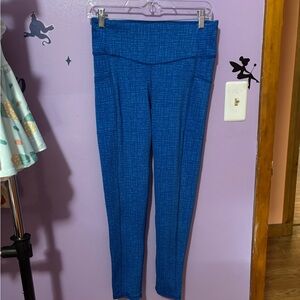 J. McLaughlin Vibrant Blue Textured leggings